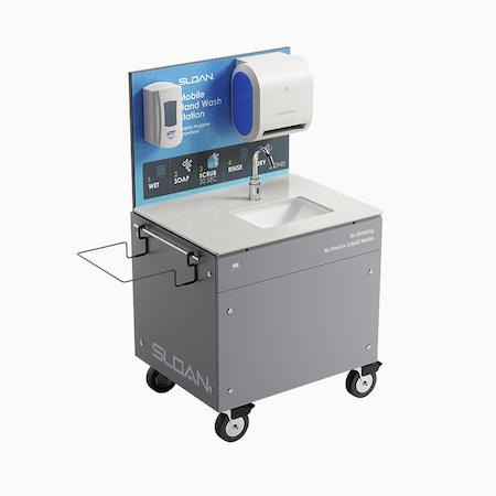 Sloan MH-2000 Mobile Hand Hyg 1 St Cor Sil Gry Sink 3830002